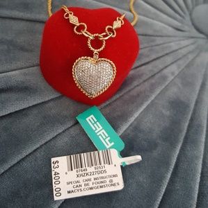Heart  Necklace  diamond 14K Gold